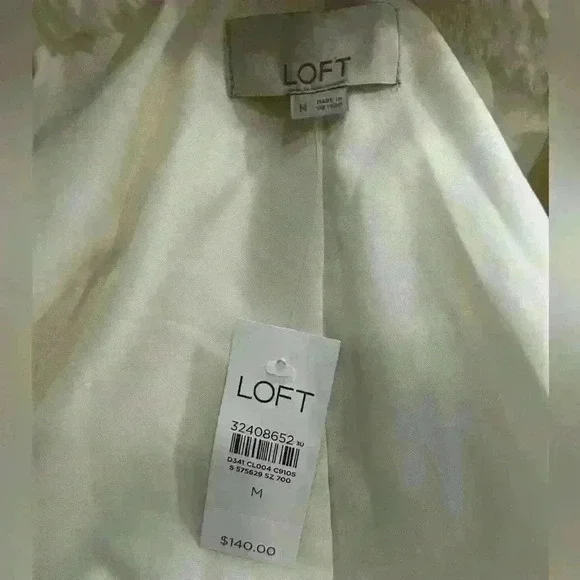 LOFT Sherpa Teddy Jacket - Size M - New with Tags - Picture 5 of 5